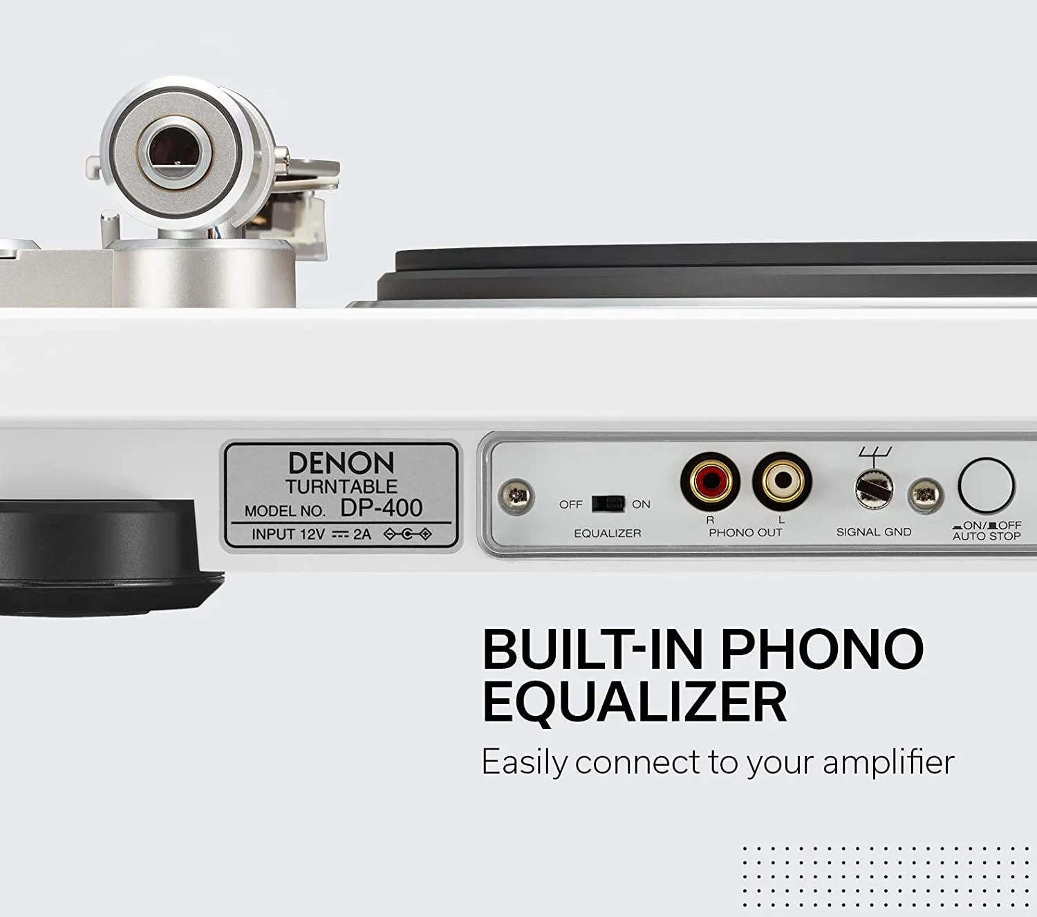 Denon DP-400 Giradischi Cinghia con Phono 33/45/78