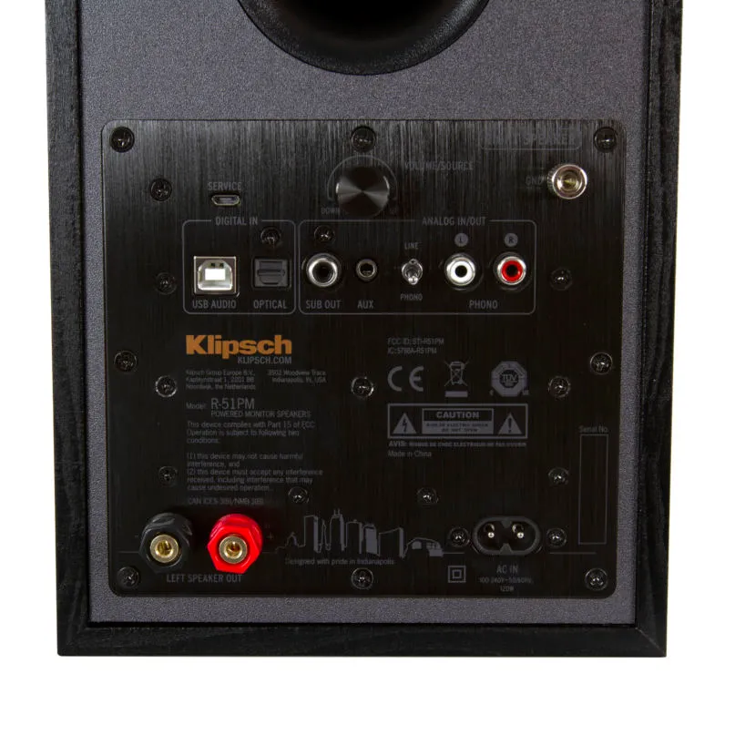 Klipsch R-51PM diffusori attivi neri bluetooth
