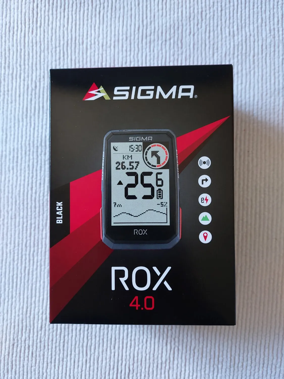 Sigma ROX 4.0 Black ciclocomputer GPS con altimetro