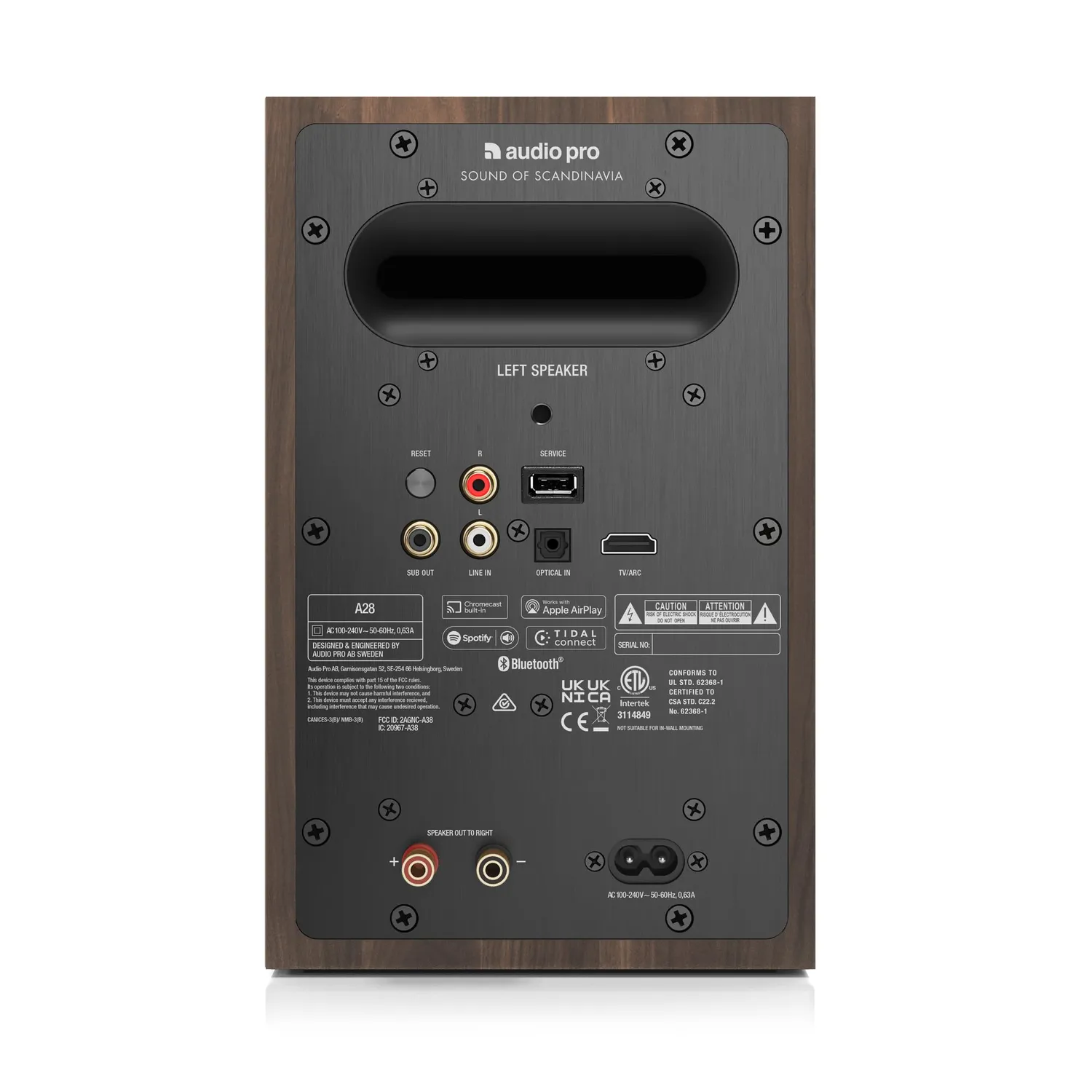 Audio Pro A Series Large casse attive coppia legno HDMI