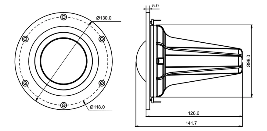 SB Acoustics Satori MD60N-6 medio cupola 2,5" tessuto