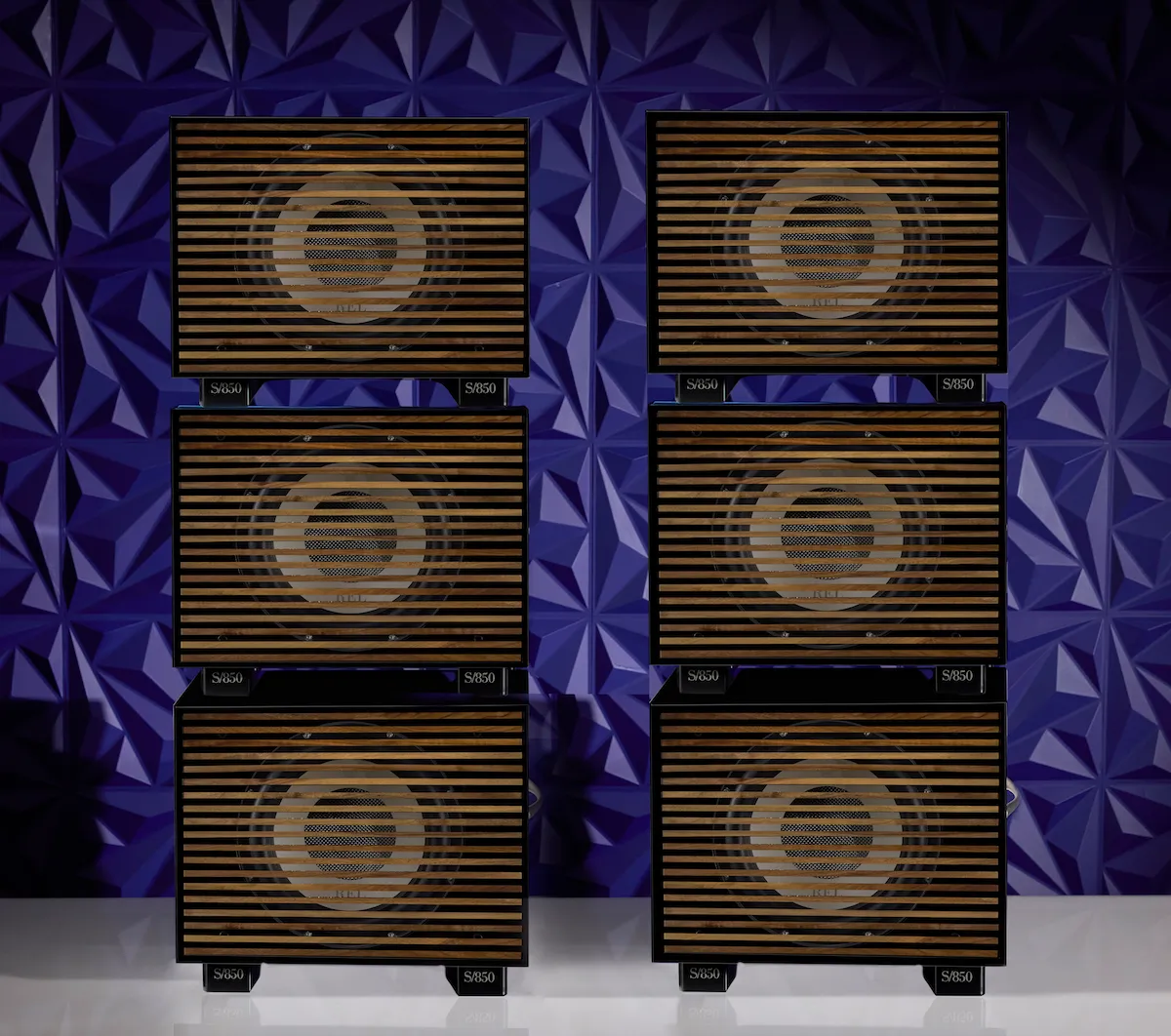 REL Acoustics griglia legno subwoofer Serie S Planar singola