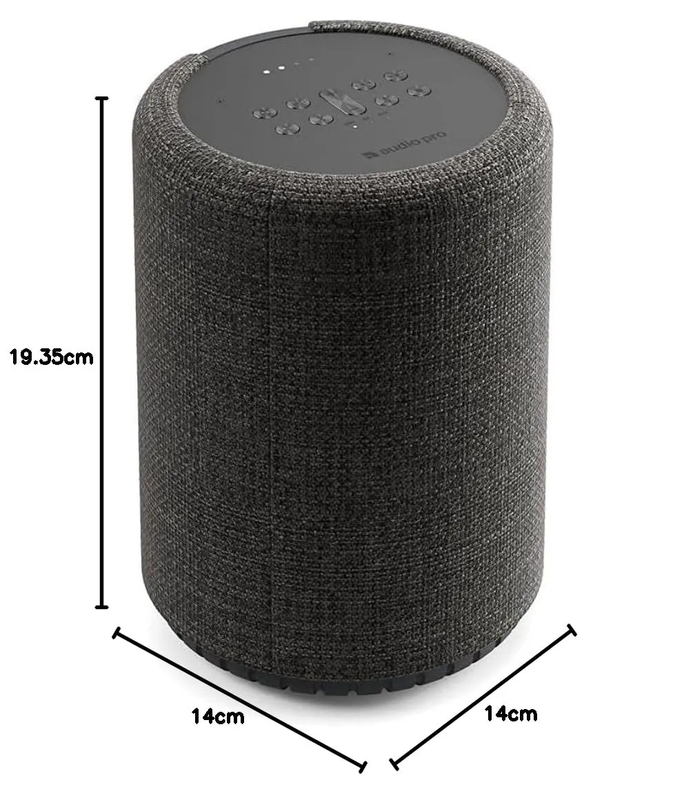 Audio Pro G10 cassa wifi bluetooth grigio scuro 52W multiroom