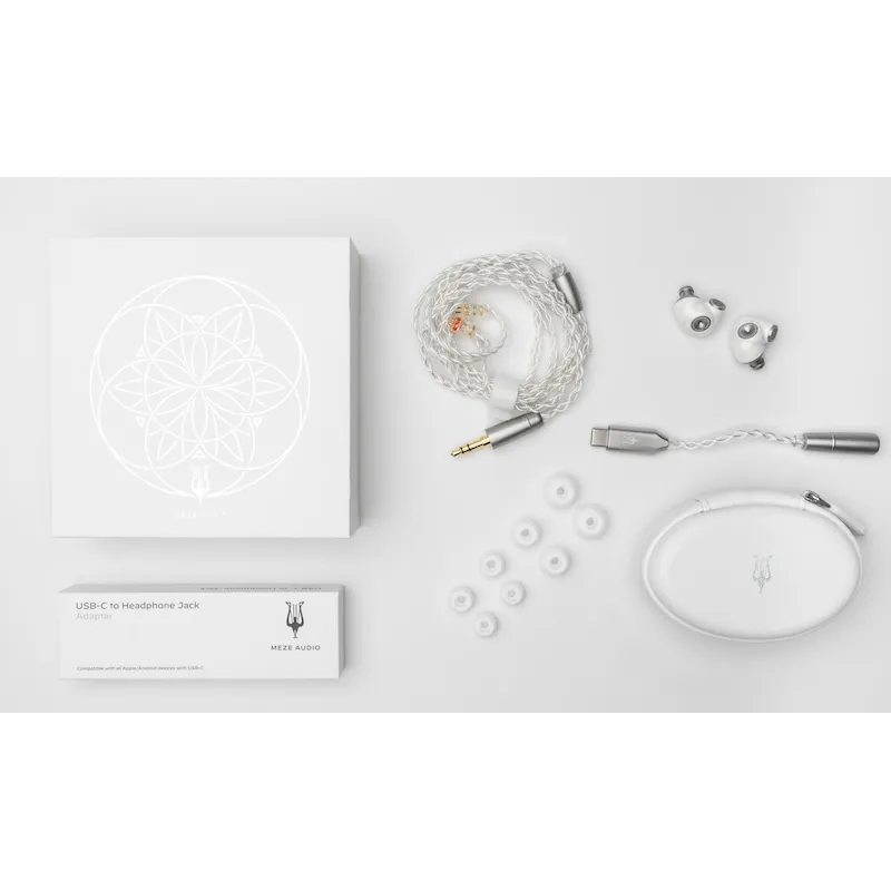 Meze Alba cuffie in-ear 32 ohm con DAC USB-C argento