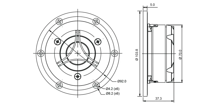 SB Acoustics Satori TW29B tweeter berillio 29 mm