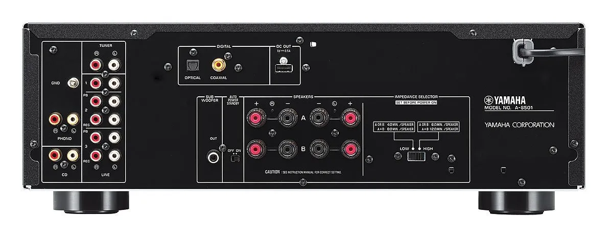 Yamaha A-S501 amplificatore integrato nero digitale