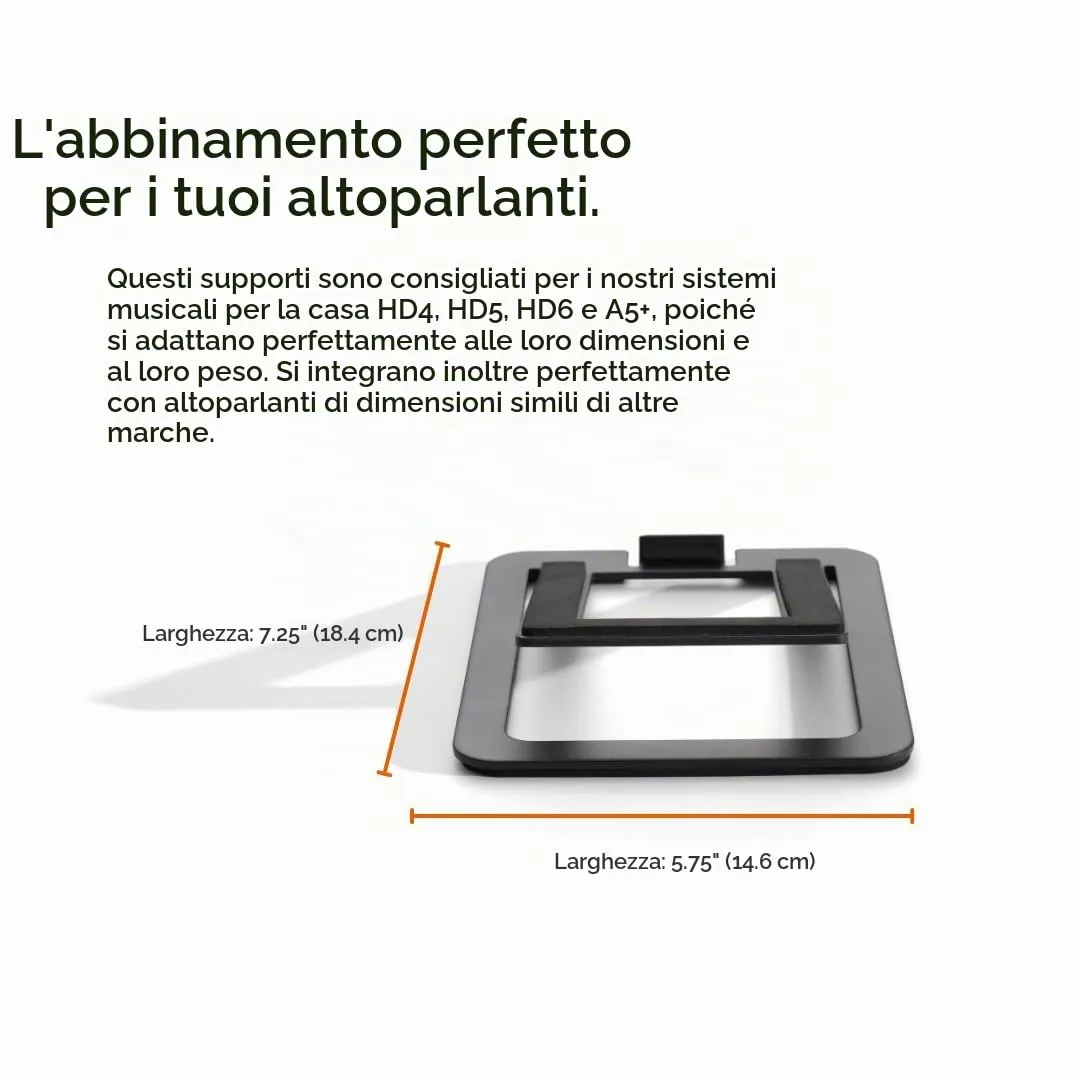 Audioengine DS2M supporti diffusori nero coppia inclinati