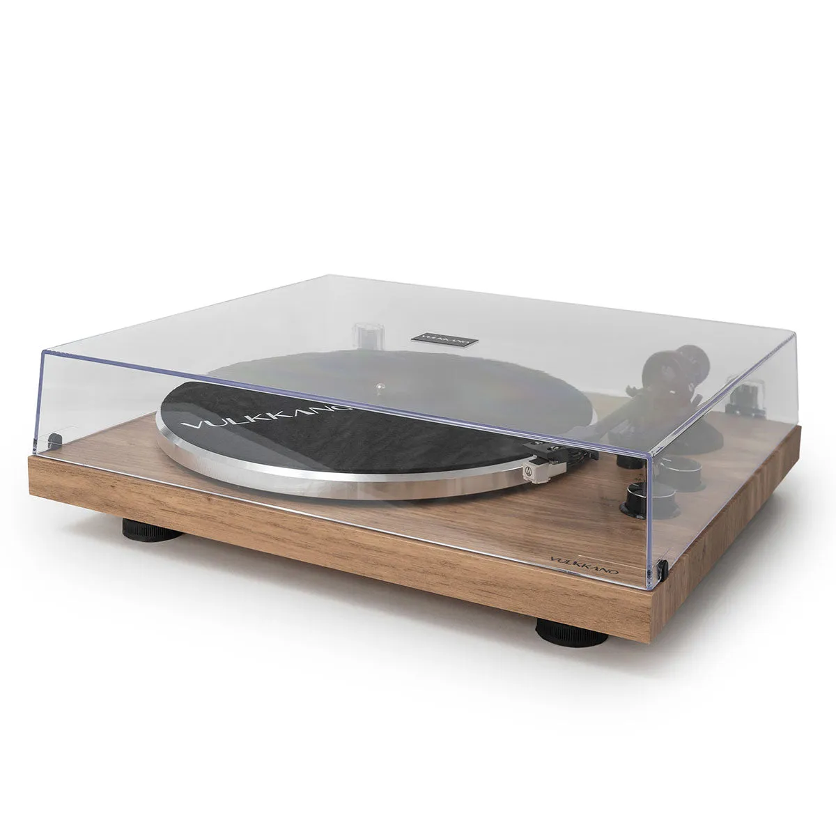 Vulkkano TD10 giradischi marrone cinghia legno
