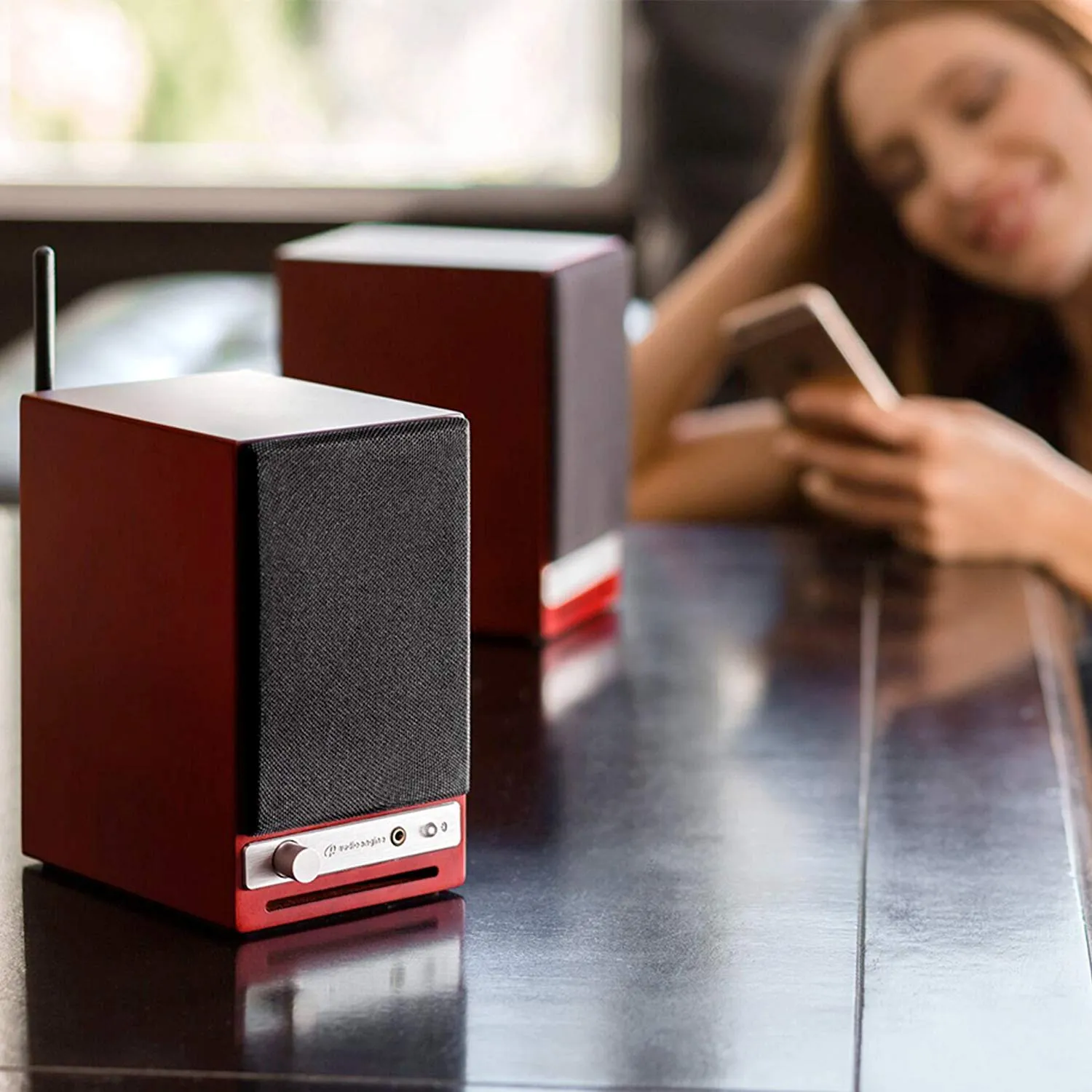 Audioengine HD3 diffusori wireless ciliegia 60W