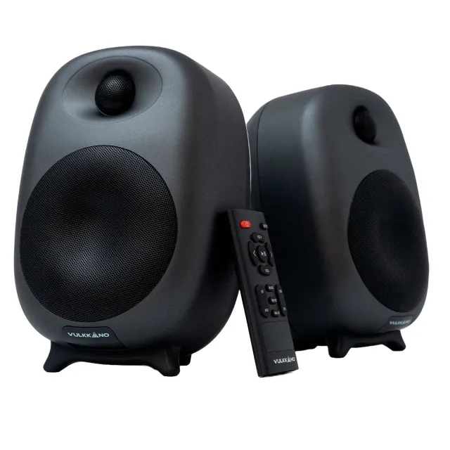 Vulkkano D4 Diffusori Attivi da Tavolo Neri 80W