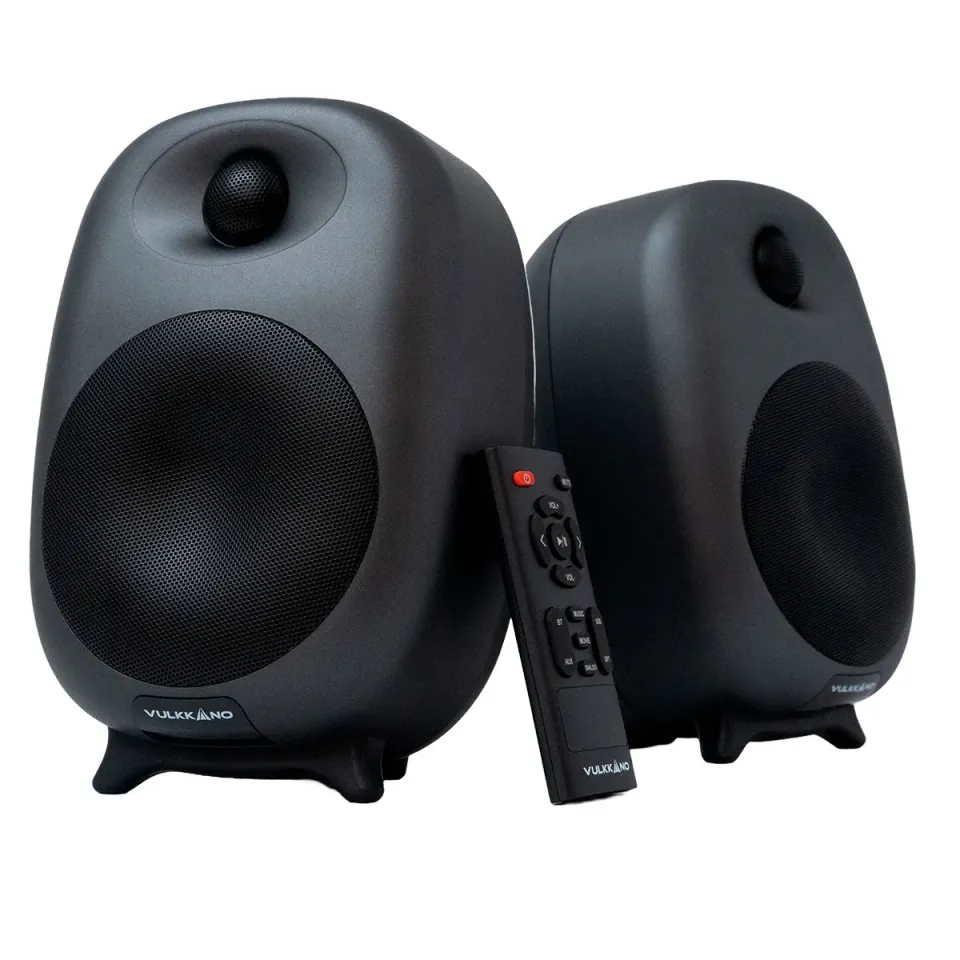 Vulkkano D4 Diffusori Attivi da Tavolo Neri 80W