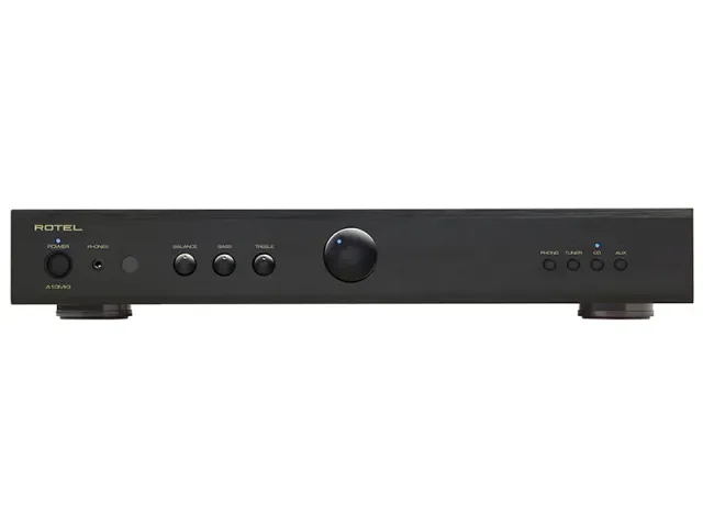 Rotel A10 MKII Amplificatore Integrato Nero 50W Phono MM