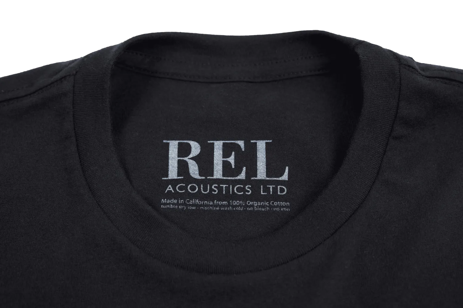 REL Acoustics Crown maglietta cotone nero organico