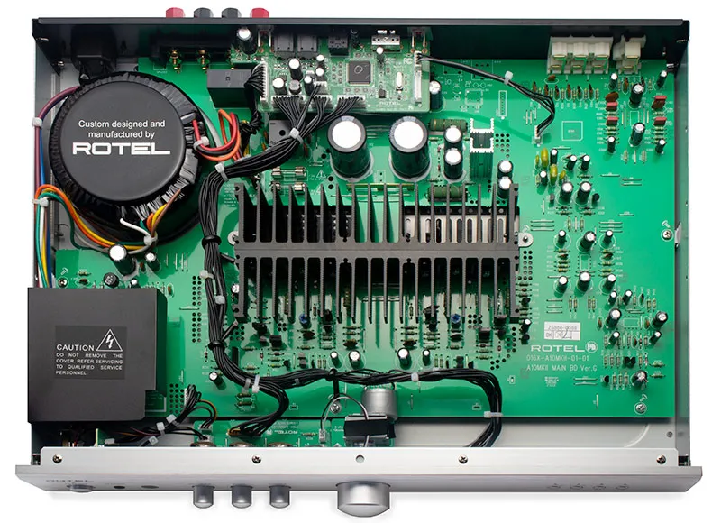 Rotel A10 MKII Amplificatore Integrato Nero 50W Phono MM