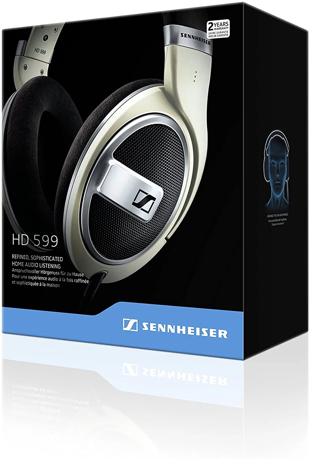 Sennheiser HD 599 cuffie aperte ivory over-ear hi-fi