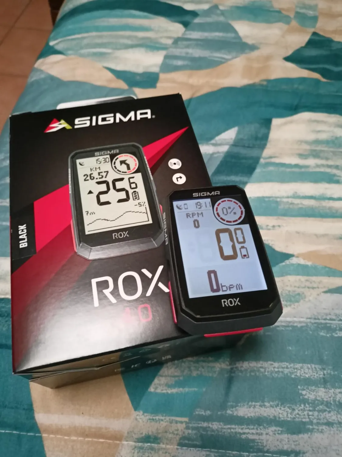 Sigma ROX 4.0 Black ciclocomputer GPS con altimetro