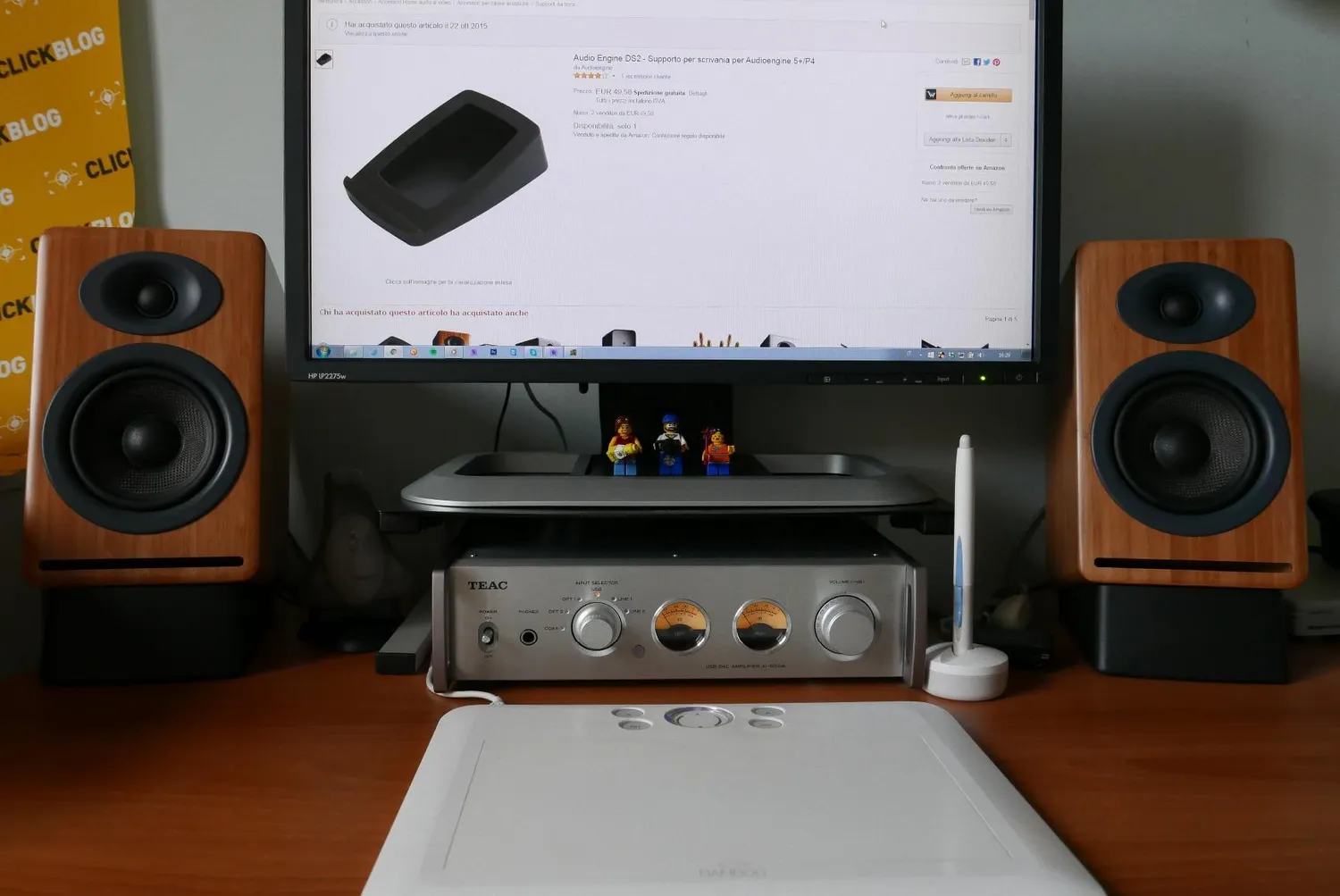 Audioengine DS2 Small supporti diffusori coppia inclinati 15°
