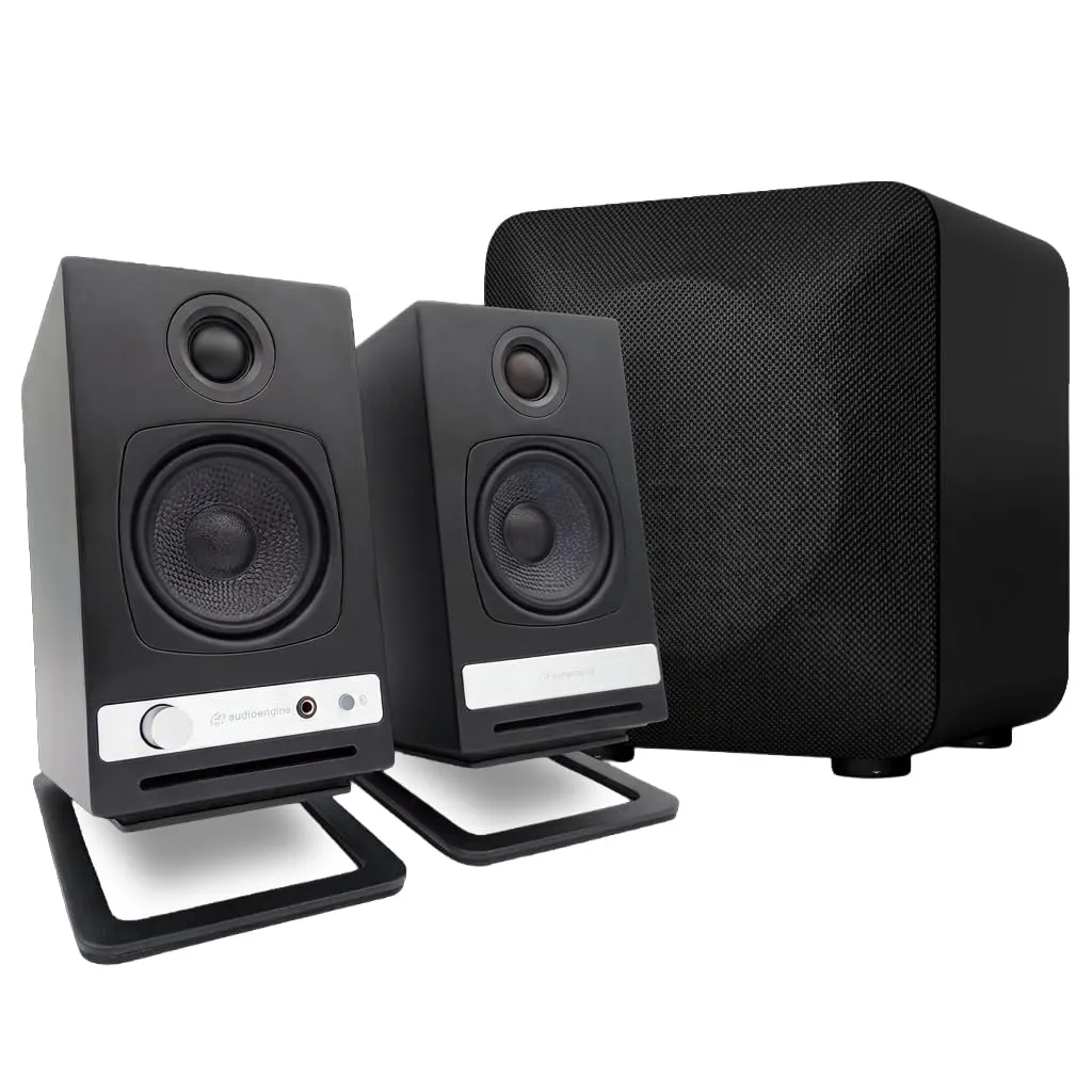 Audioengine A2 HD coppia casse wireless nero 60W
