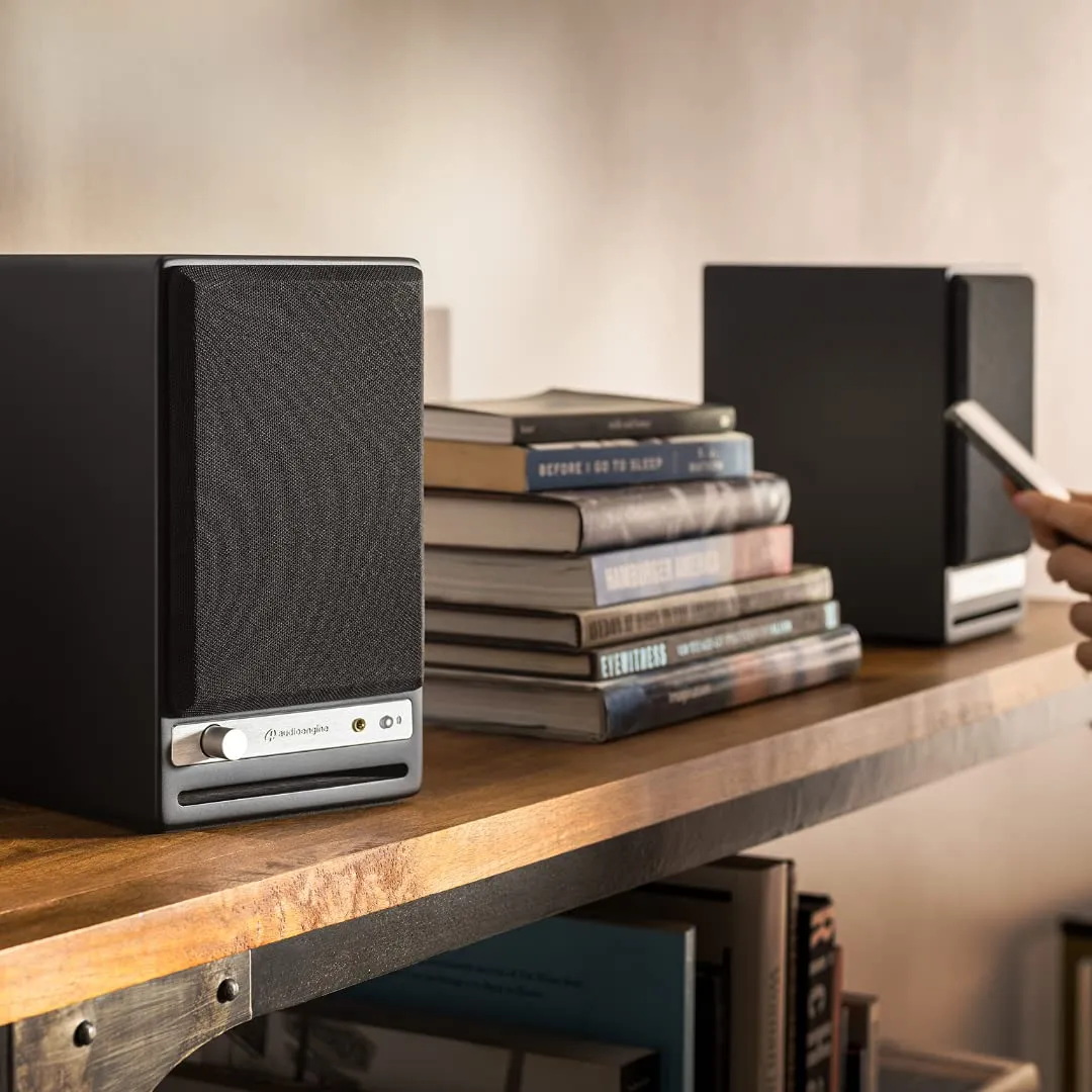 Audioengine HD4 diffusori da scaffale nero Bluetooth aptX HD