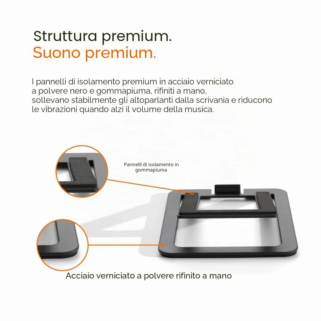 Audioengine DS2M supporti diffusori nero coppia inclinati