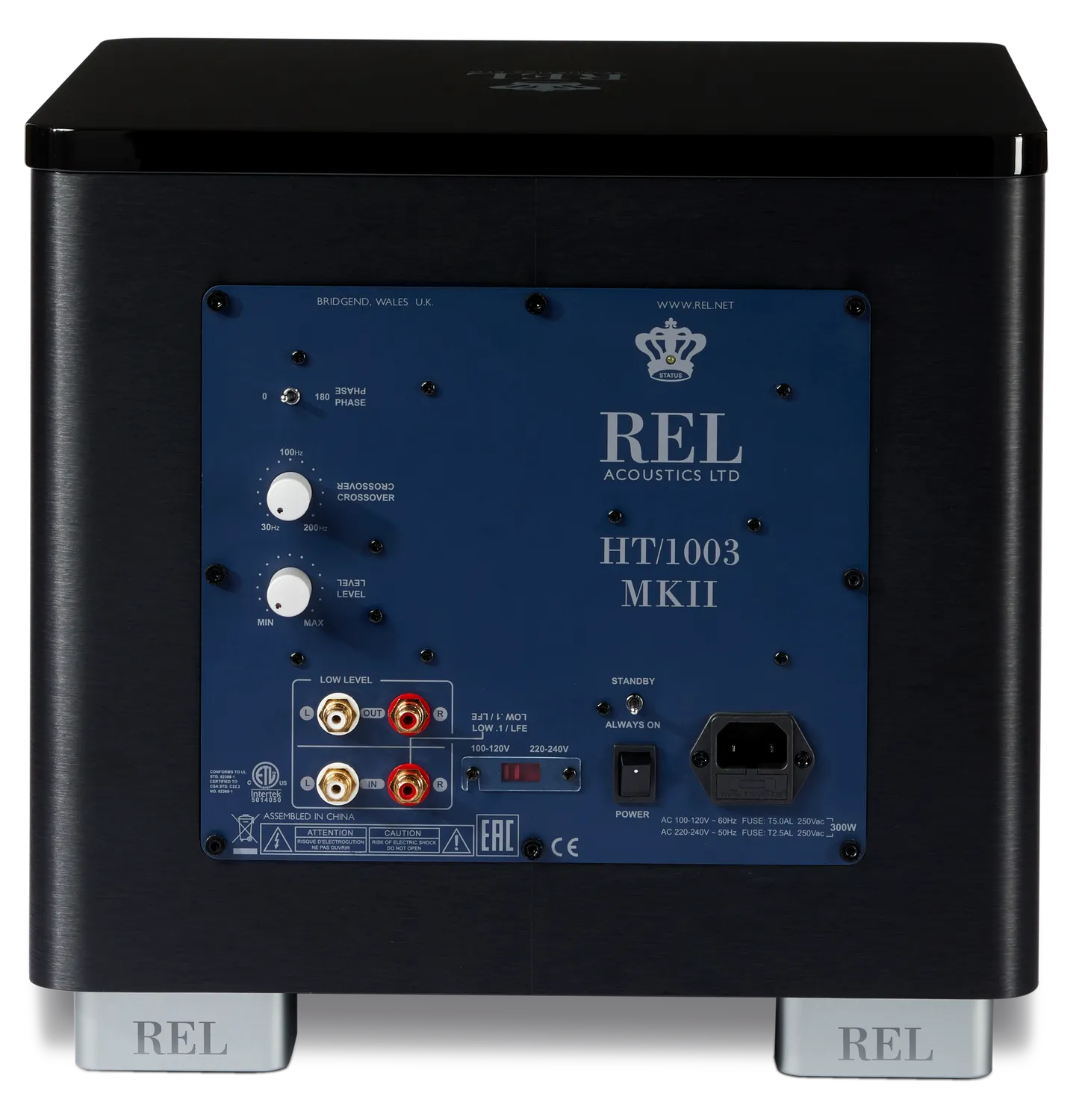 REL HT/1003 MKII subwoofer nero singolo cassa chiusa