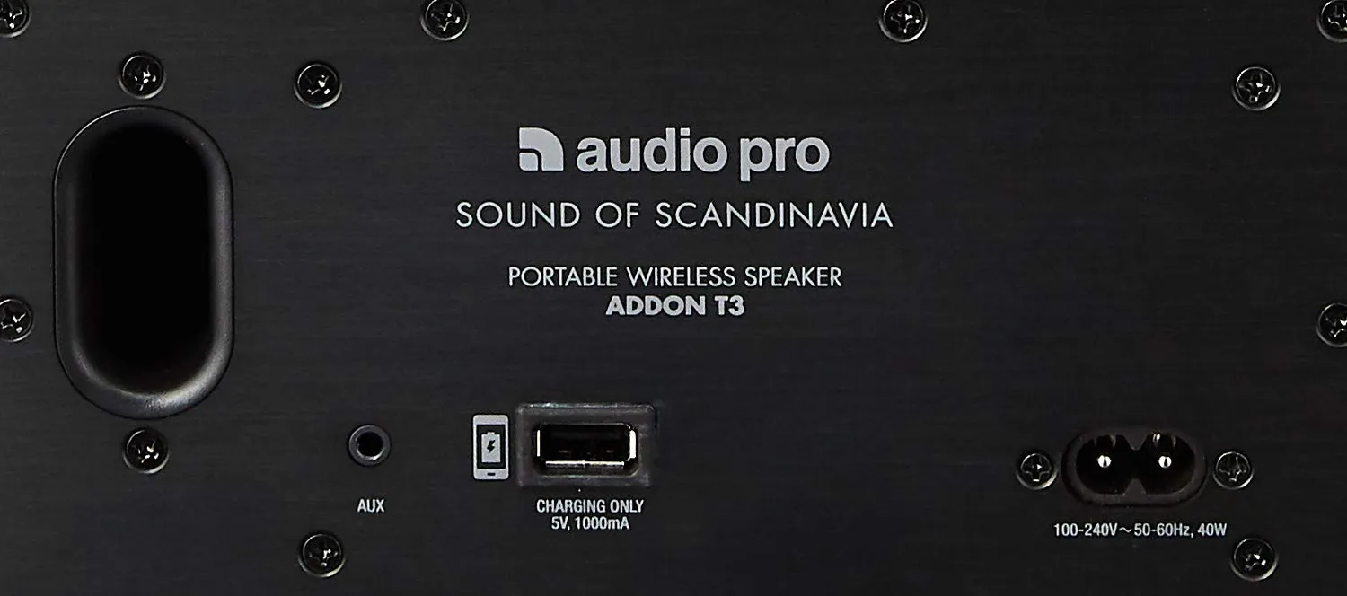 Audio Pro Addon T3 altoparlante bluetooth nero portatile
