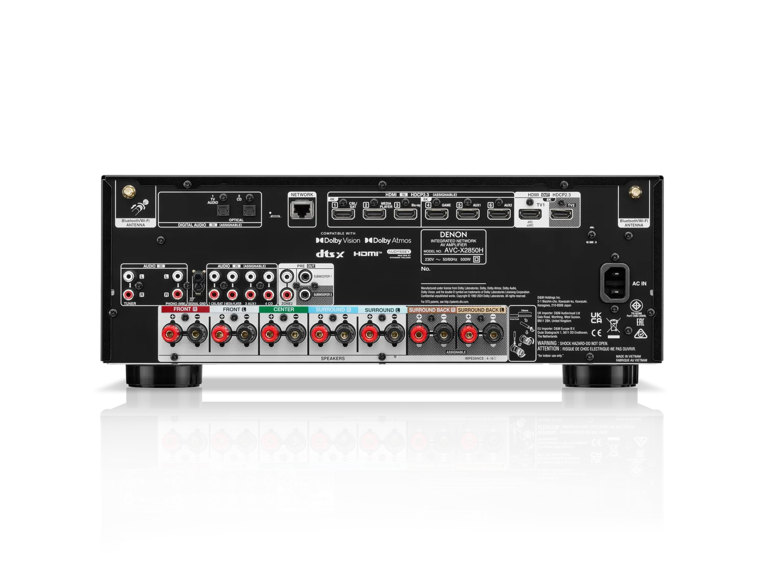 Denon AVC-X2850H sintoamplificatore 7.2 150W 8K