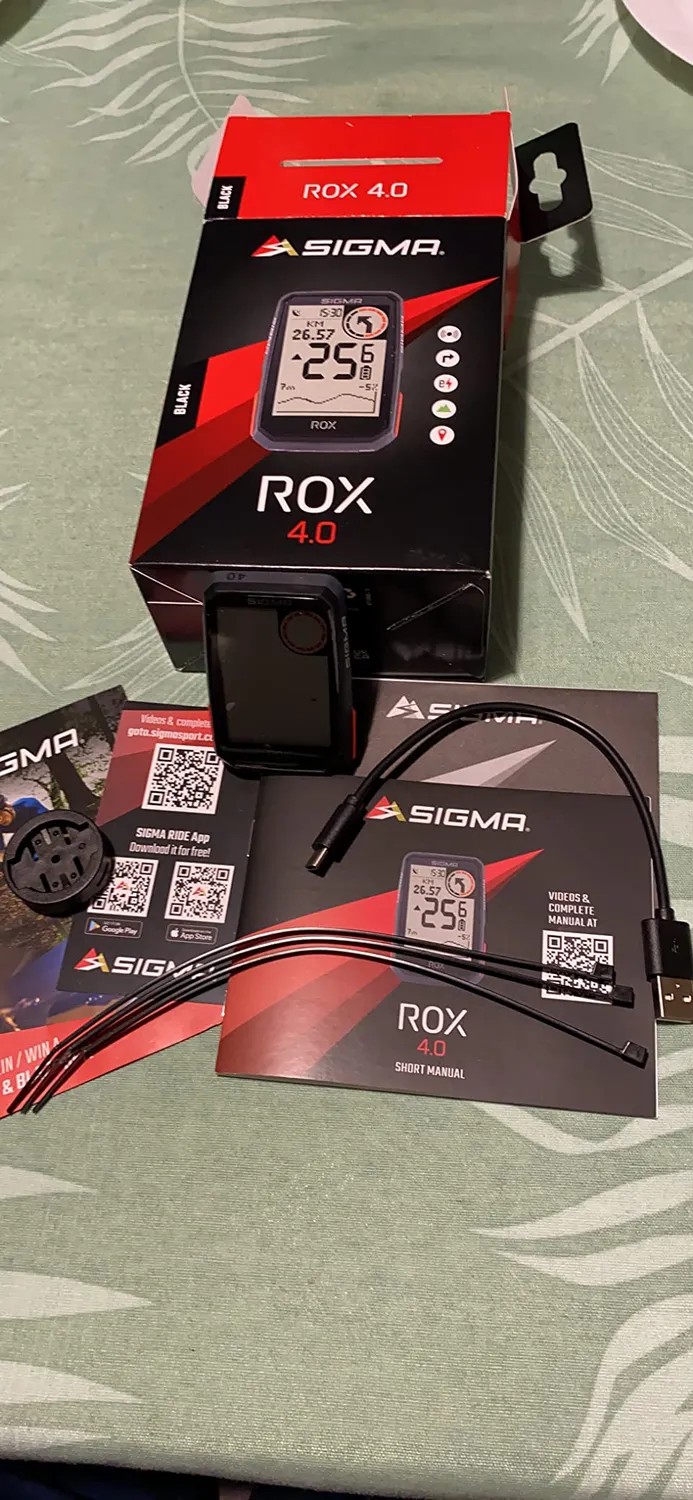 Sigma ROX 4.0 Black ciclocomputer GPS con altimetro