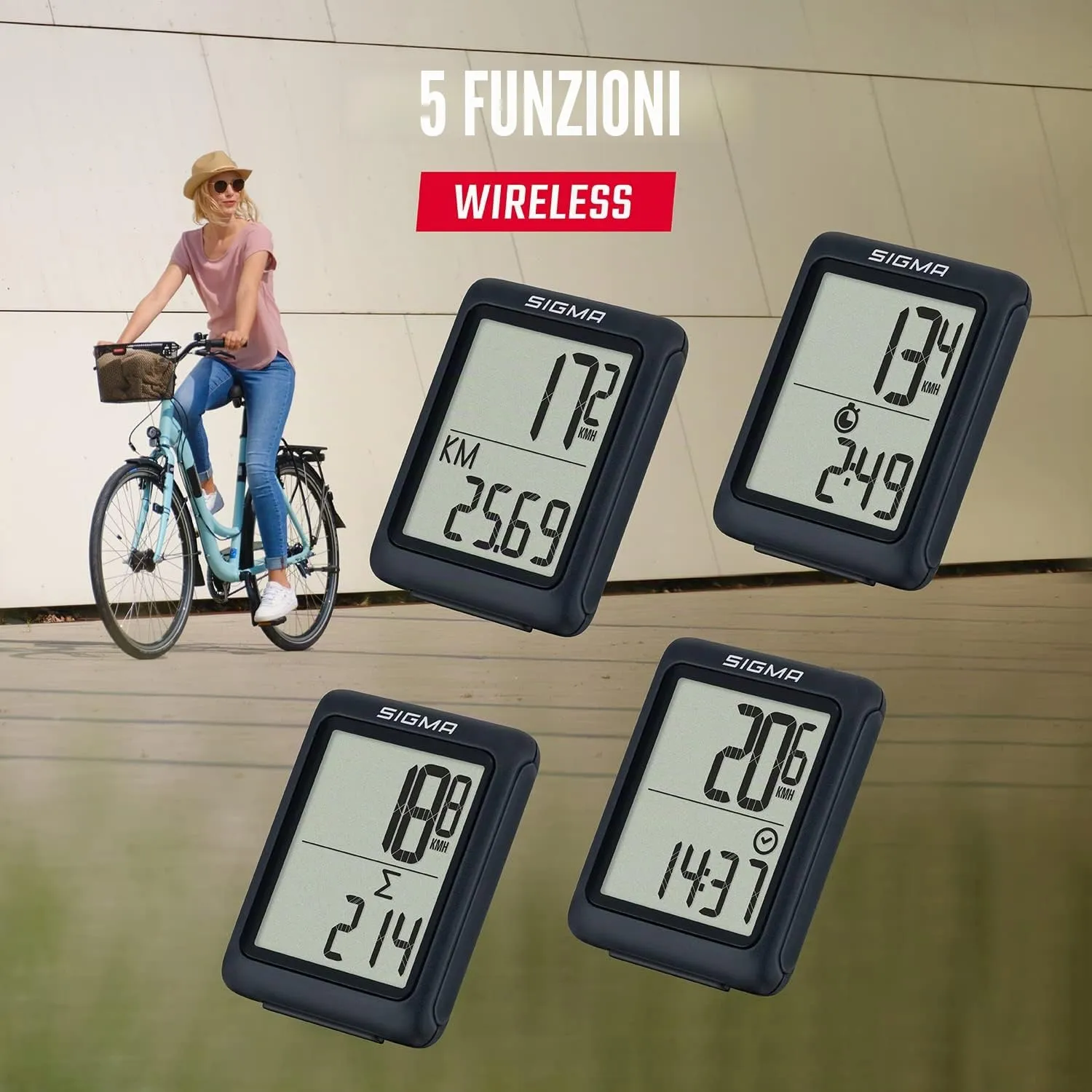 Sigma Sport BC 5.0 WL ciclocomputer wireless 5 funzioni