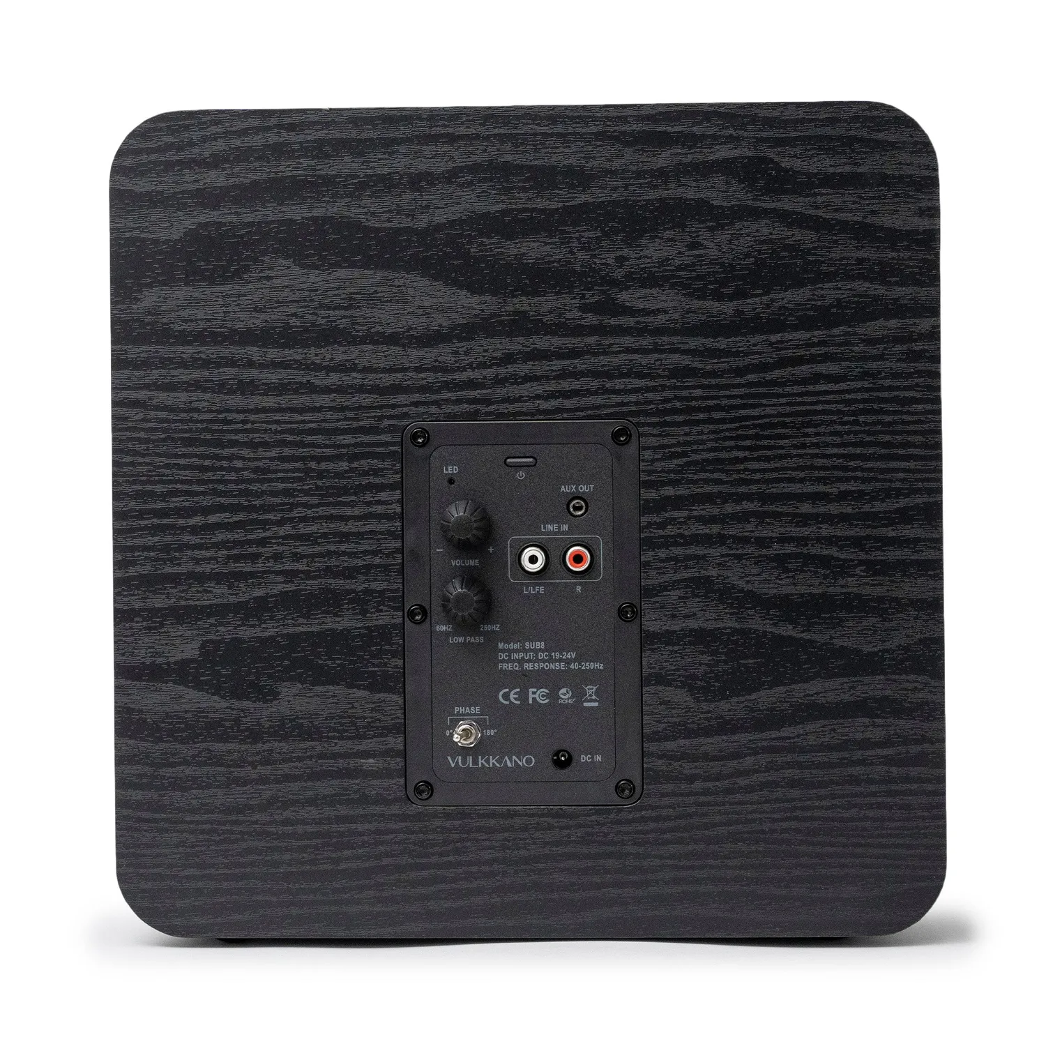 Vulkkano SUB8 Subwoofer Attivo 8" Nero 80W
