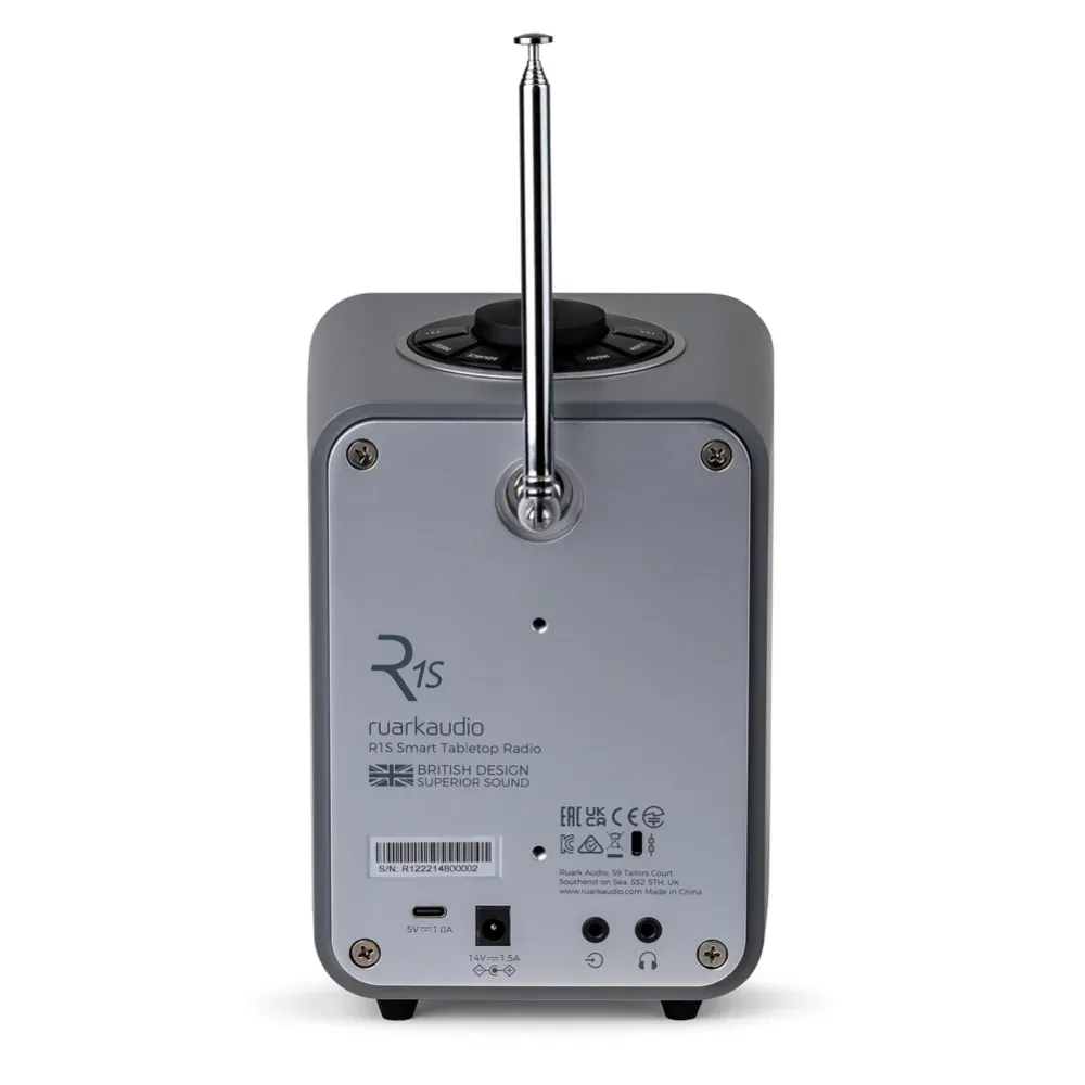 Ruark R1S radio DAB+ internet Bluetooth grigio legno