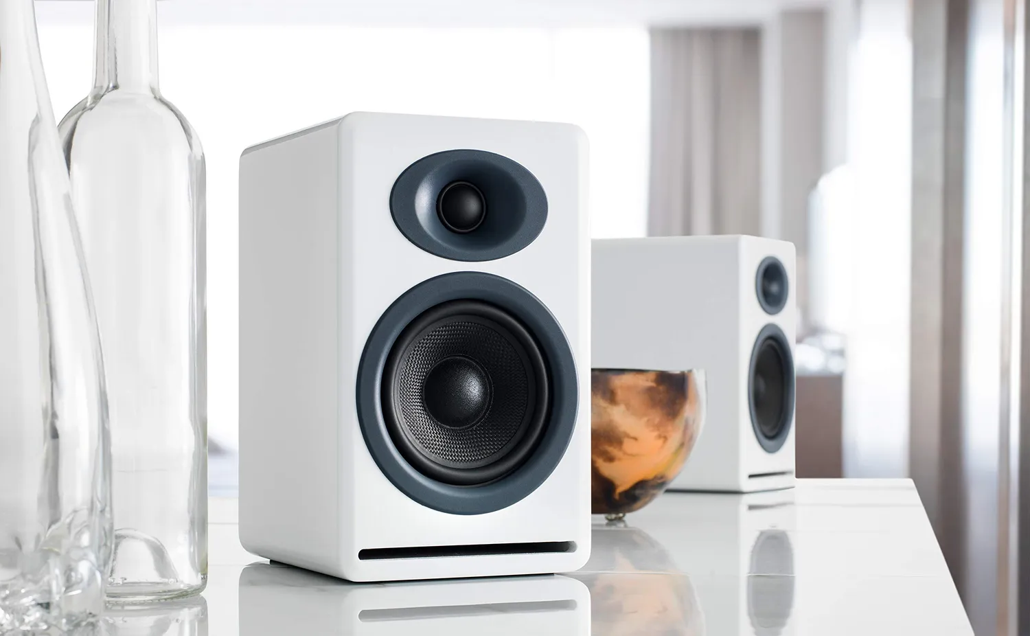 Audioengine P4 diffusori passivi bianco coppia da scaffale