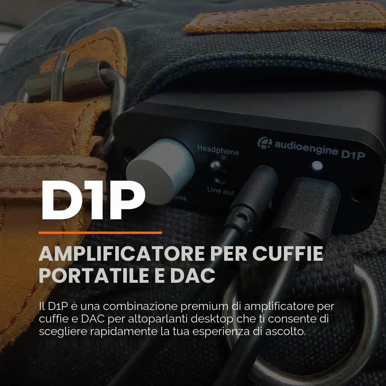 Audioengine D1P DAC amplificatore cuffie portatile 32 bit