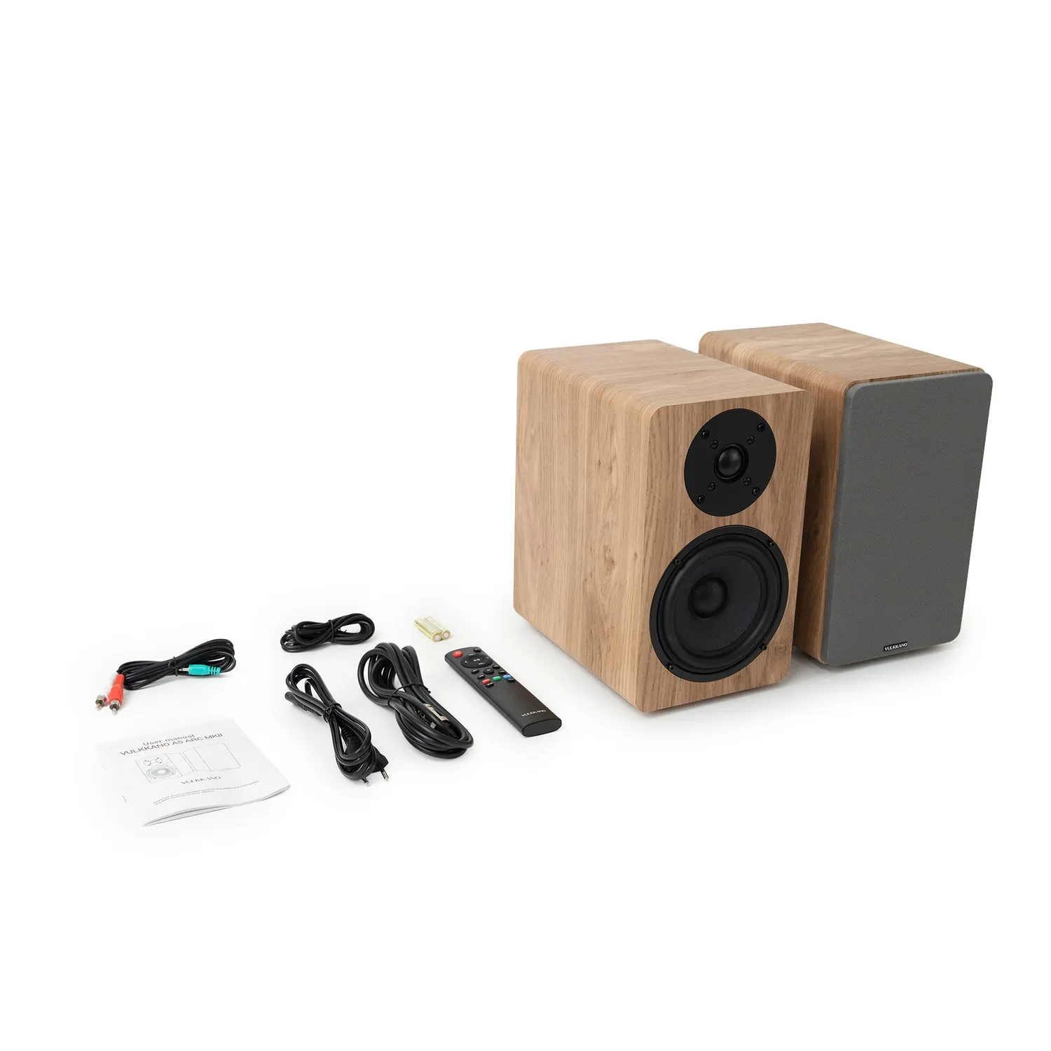 Vulkkano A5 ARC MKII diffusori attivi marrone scaffale