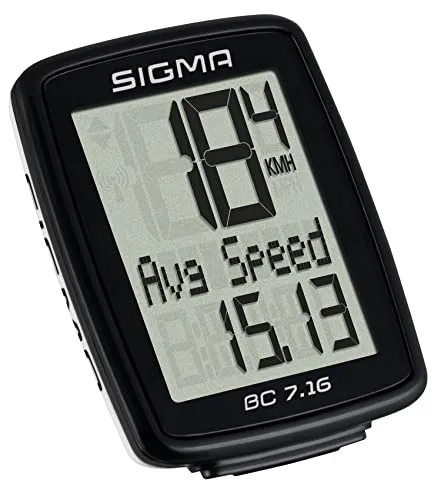 Sigma BC 7.16 ATS computerino bici con filo impermeabile IPX8
