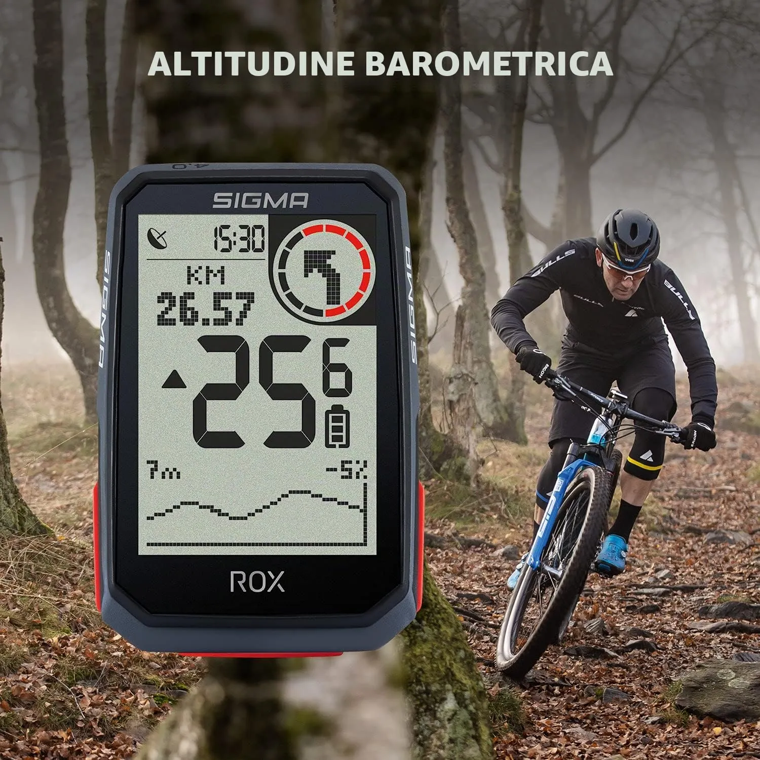 Sigma ROX 4.0 Black ciclocomputer GPS con altimetro