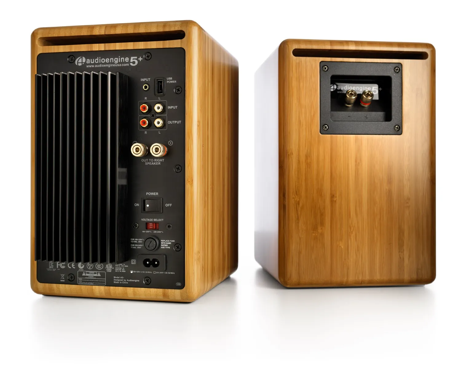 Audioengine A5+ diffusori scaffale bambù wireless 150W