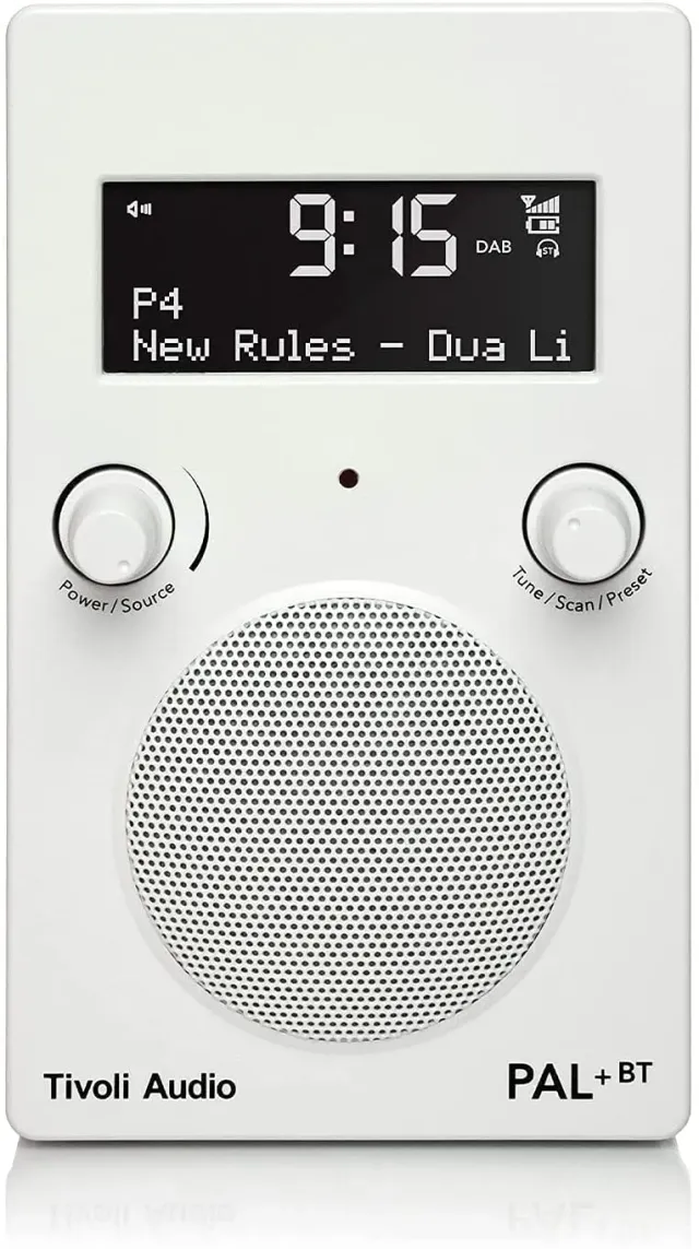 Tivoli Audio PAL+ BT Radio Bluetooth Bianca Portatile Resistente