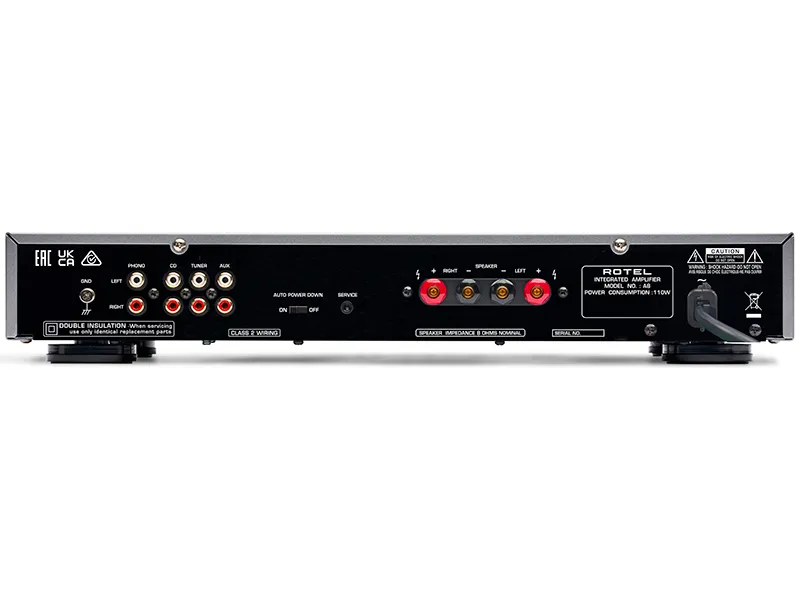 Rotel A8 amplificatore integrato nero con phono