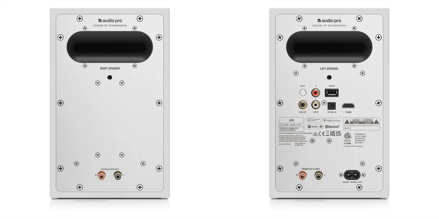 Audio Pro A28 casse attive stereo wireless bianco coppia