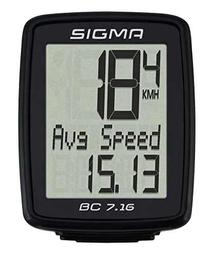 Sigma BC 7.16 ATS computerino bici con filo impermeabile IPX8