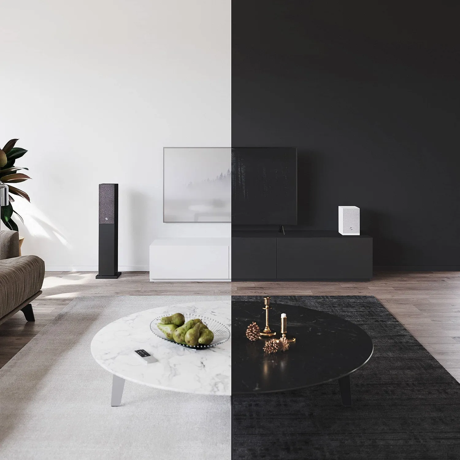 Audio Pro A36 casse attive pavimento nere WiFi Bluetooth