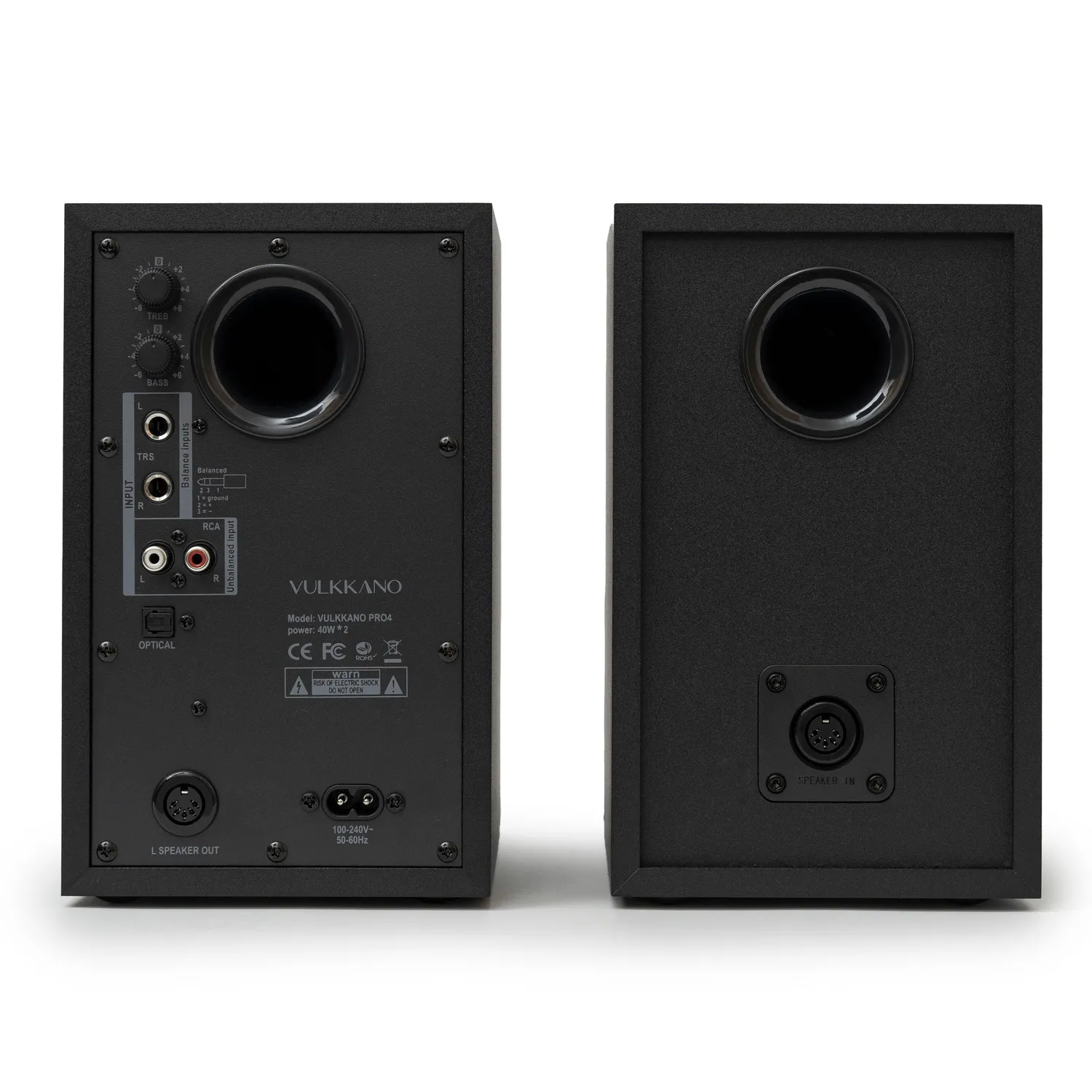 Vulkkano Pro4 diffusori attivi nero 2.0 desktop