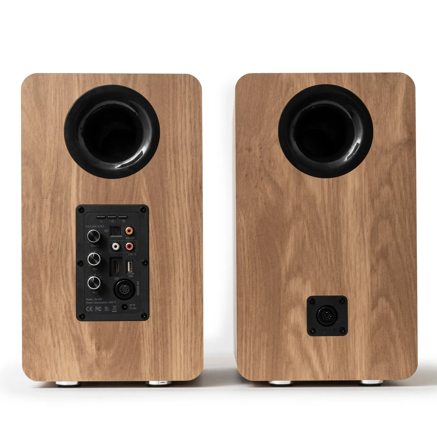 Vulkkano A6 ARC diffusori attivi 120W neri HDMI