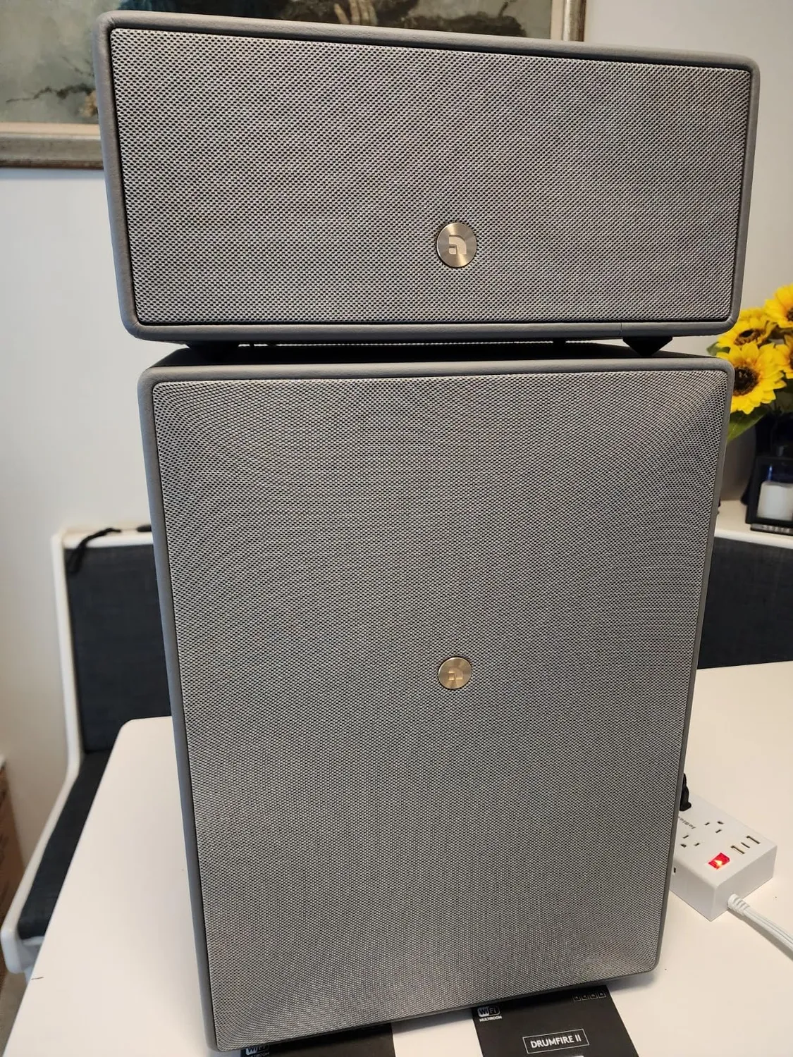 Audio Pro Drumfire II Cassa WiFi Bianco Seta Multiroom